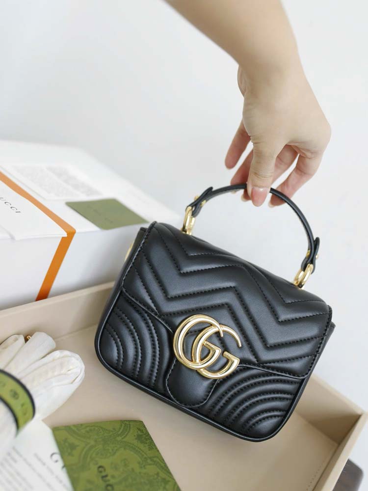 Custom Gucci Marmont Mini Top Handle Bag - Image 6