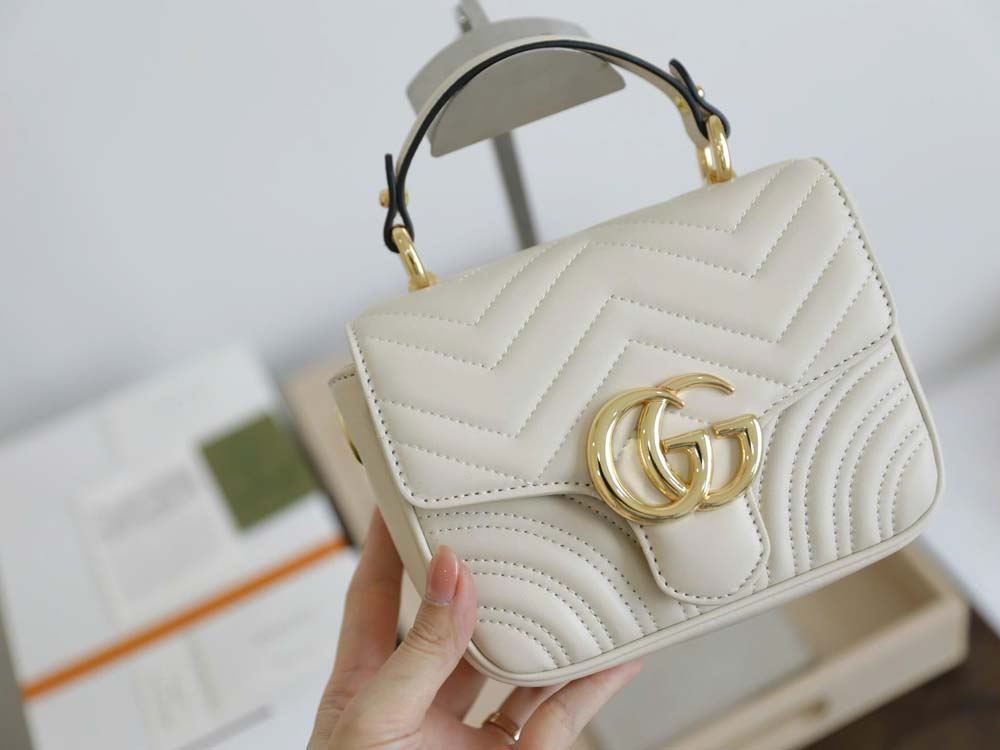 Custom Gucci Marmont Mini Top Handle Bag - Image 5