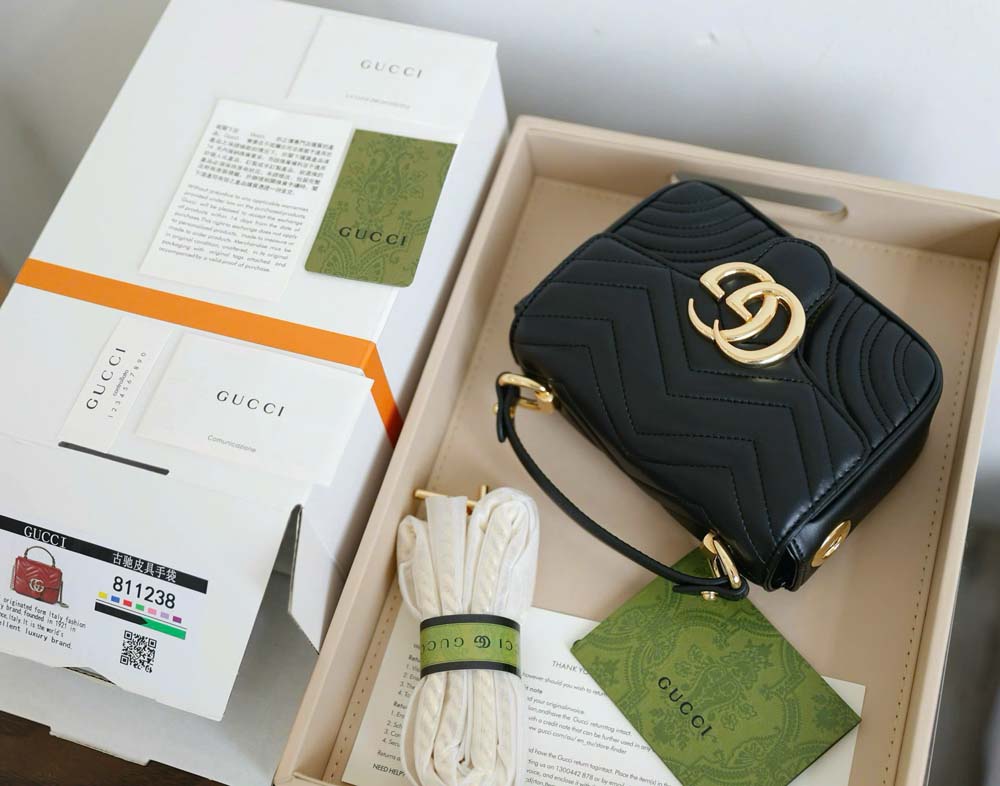 Custom Gucci Marmont Mini Top Handle Bag - Image 4