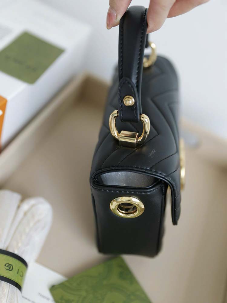Custom Gucci Marmont Mini Top Handle Bag - Image 3