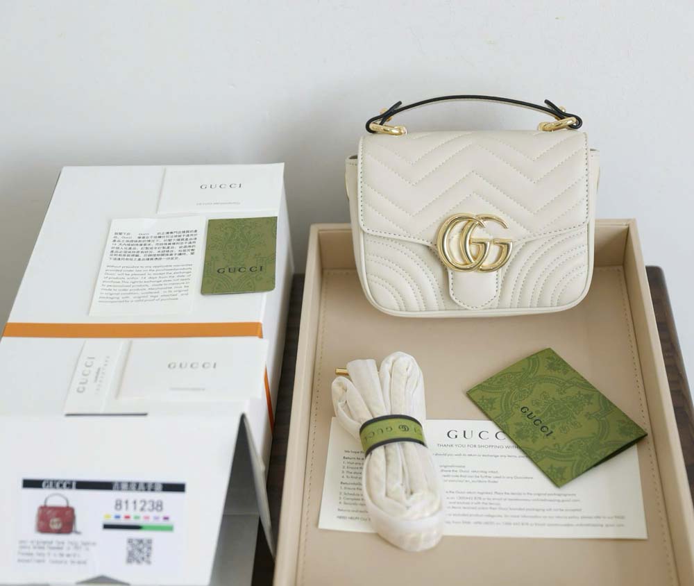 Custom Gucci Marmont Mini Top Handle Bag - Image 2