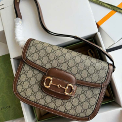 Custom Gucci Horsebit 1955 Monogram Caramel Brown