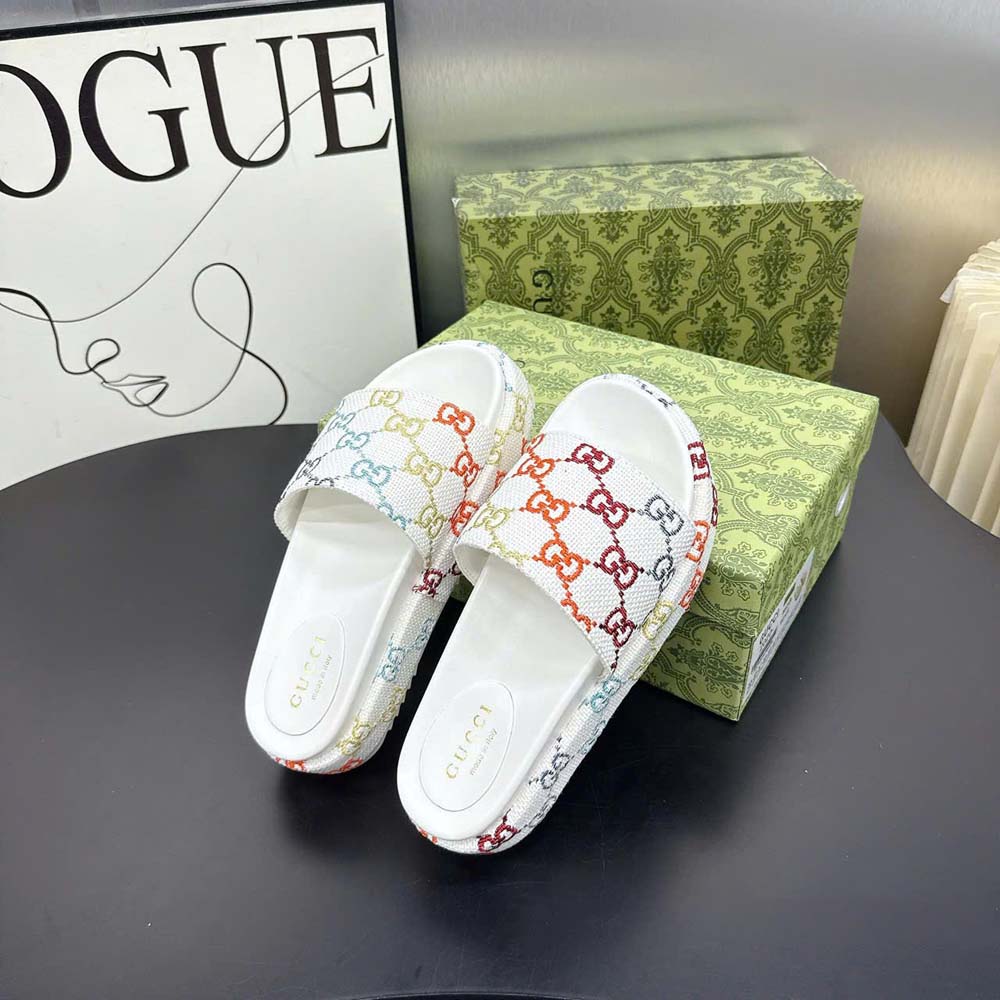 Custom Gucci Platform Slide Sandal