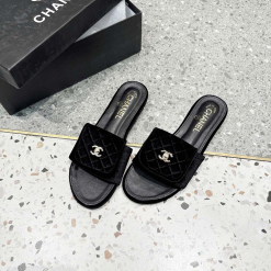 Custom Chanel Flat Comfort Slides