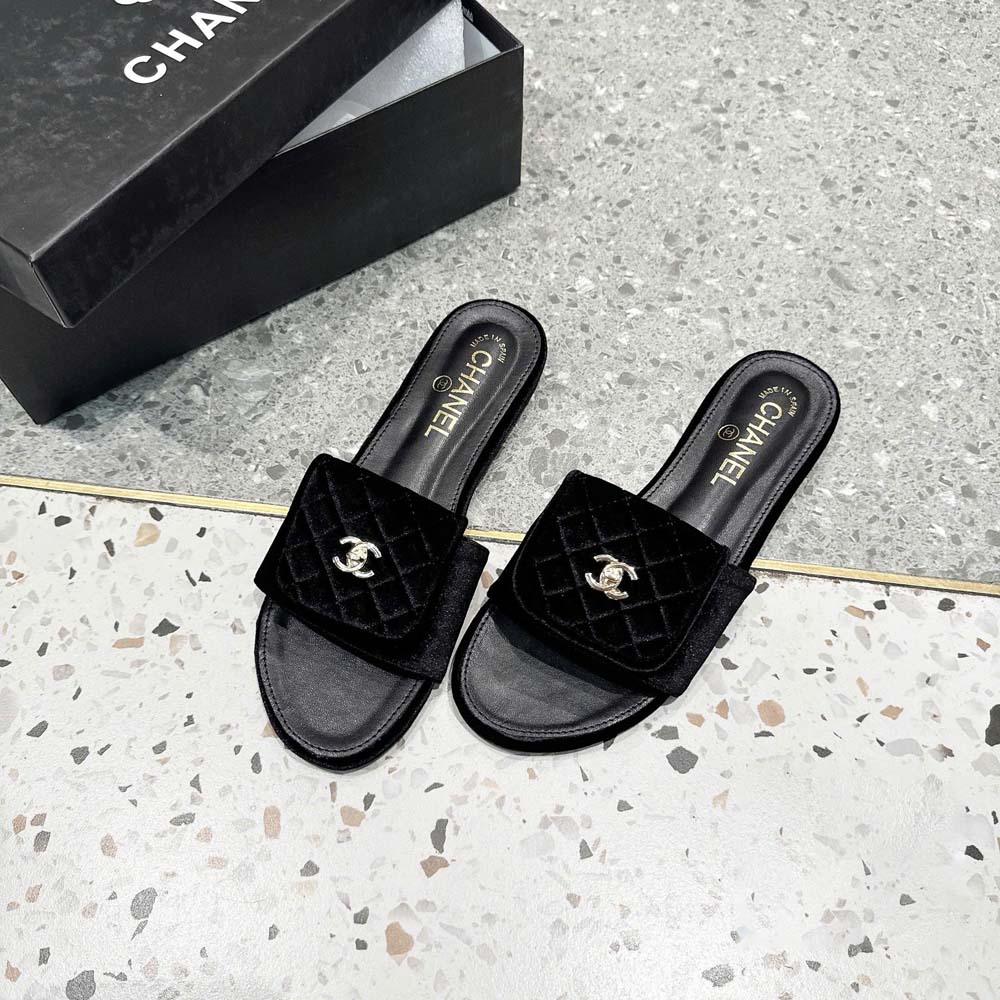 Custom Chanel Flat Comfort Slides