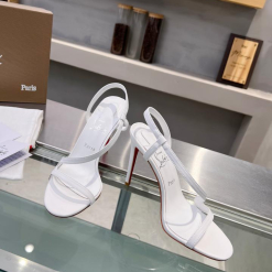 Custom Christian Louboutin Rosalie Strass Red Sole Heels