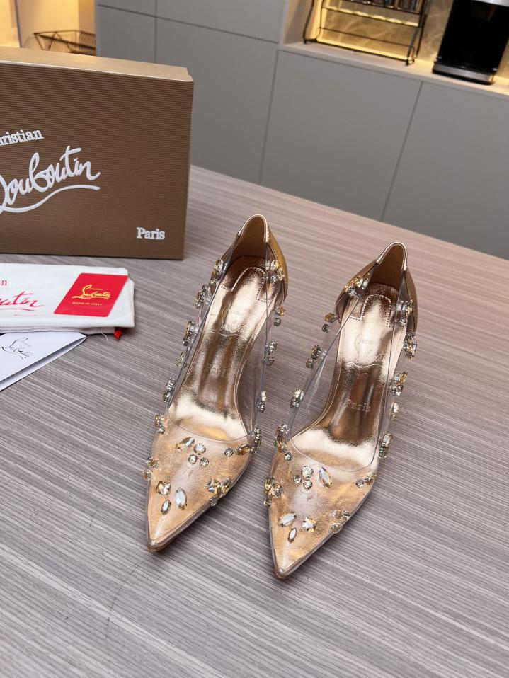 Custom Christian Louboutin Degraqueen Embellished PVC Pumps - Image 2