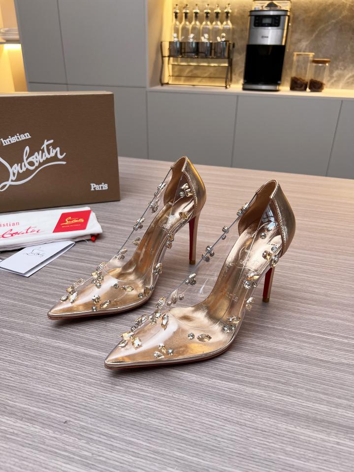Custom Christian Louboutin Degraqueen Embellished PVC Pumps - Image 3