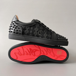 Custom Christian Louboutin Louis Junior Spikes Low-Top Sneakers