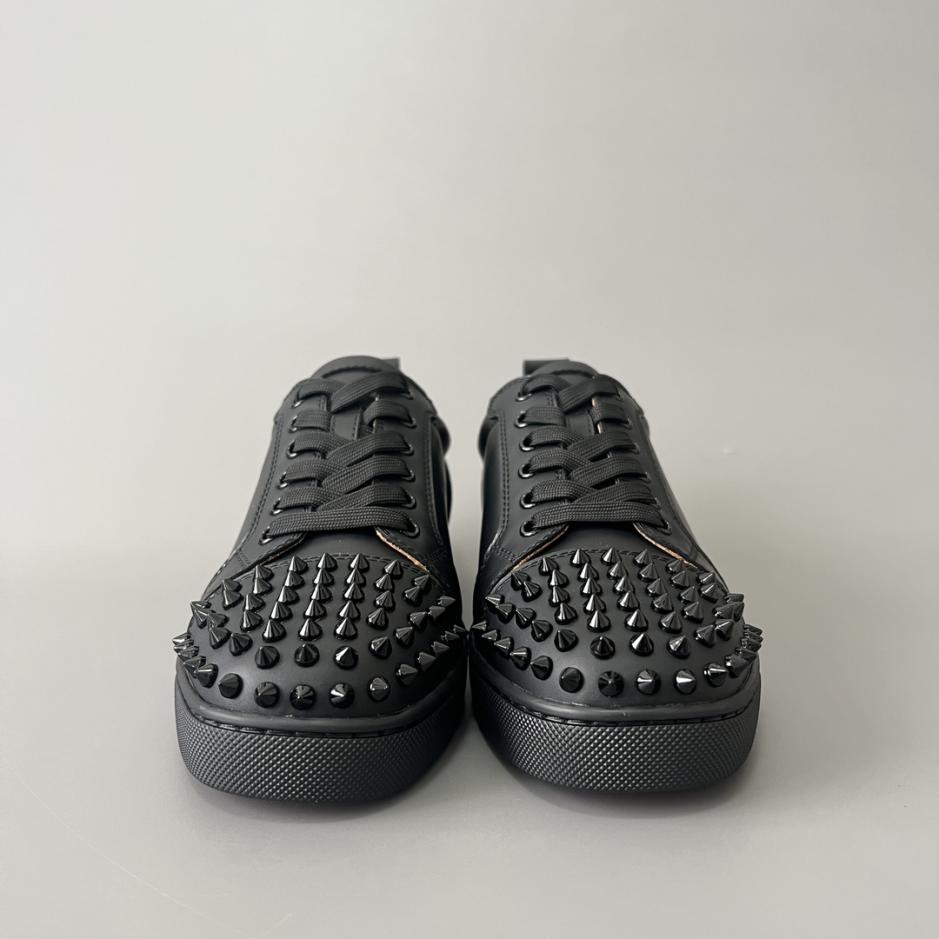 Custom Christian Louboutin Louis Junior Spikes Low-Top Sneakers - Image 2