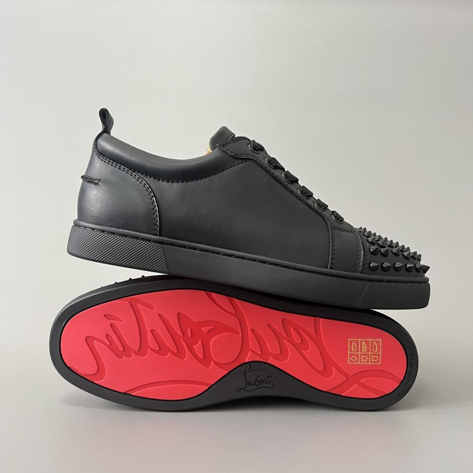 Custom Christian Louboutin Louis Junior Spikes Low-Top Sneakers