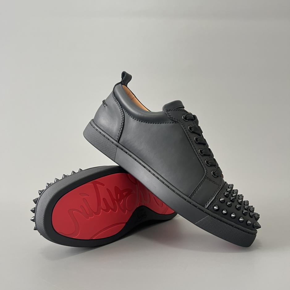 Custom Christian Louboutin Louis Junior Spikes Low-Top Sneakers - Image 4