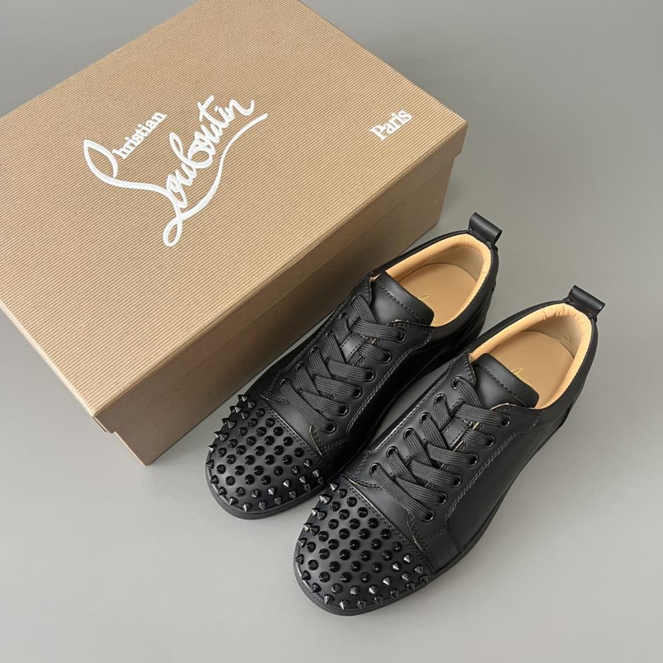 Custom Christian Louboutin Louis Junior Spikes Low-Top Sneakers - Image 9