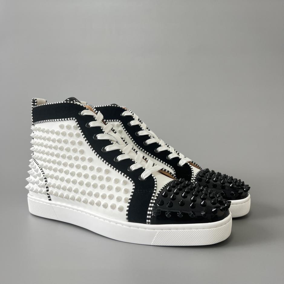Custom Christian Louboutin Lou Spikes High-Top Sneakers - Image 8