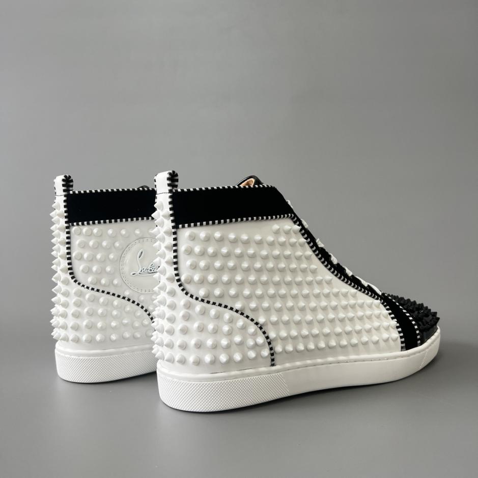 Custom Christian Louboutin Lou Spikes High-Top Sneakers - Image 6