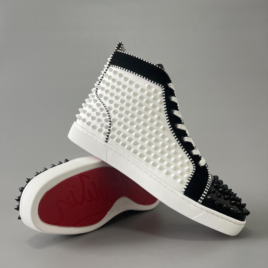 Custom Christian Louboutin Lou Spikes High-Top Sneakers - Image 4