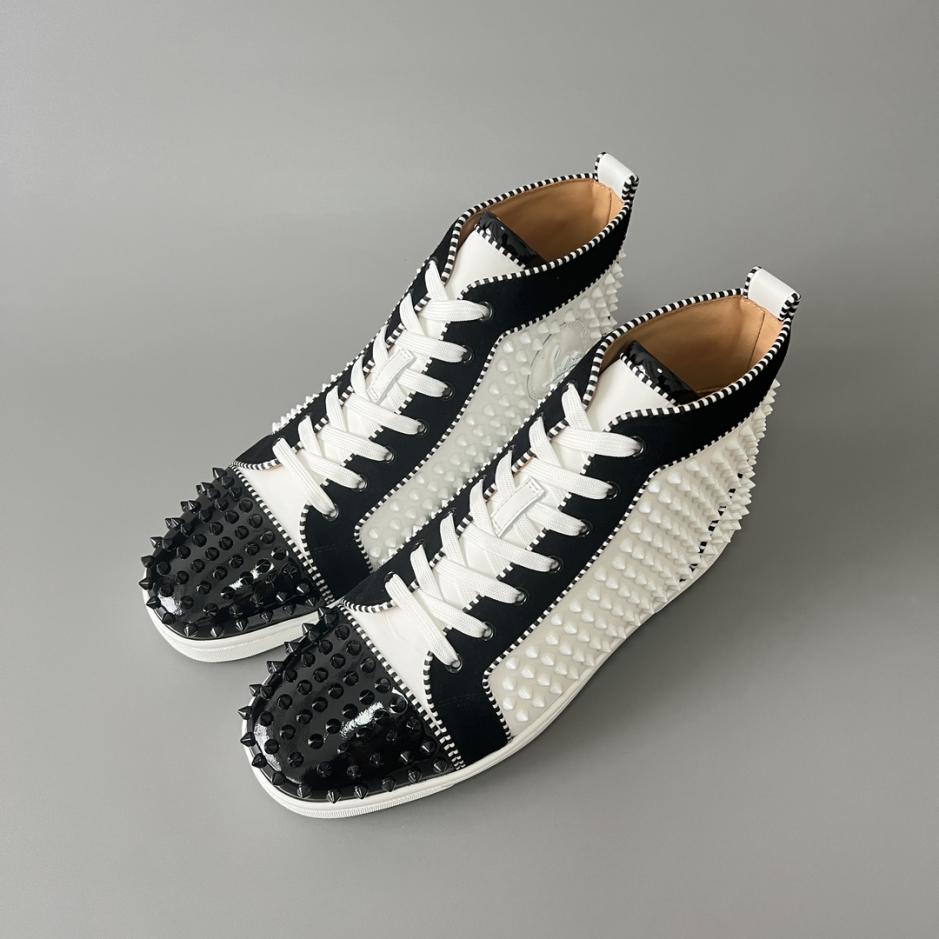 Custom Christian Louboutin Lou Spikes High-Top Sneakers - Image 5