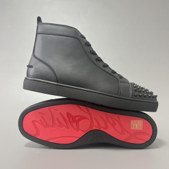 Custom Christian Louboutin Lou Spikes High-Top Sneakers