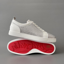 Custom Christian Louboutin Louis Junior Spikes Low-Top Sneakers