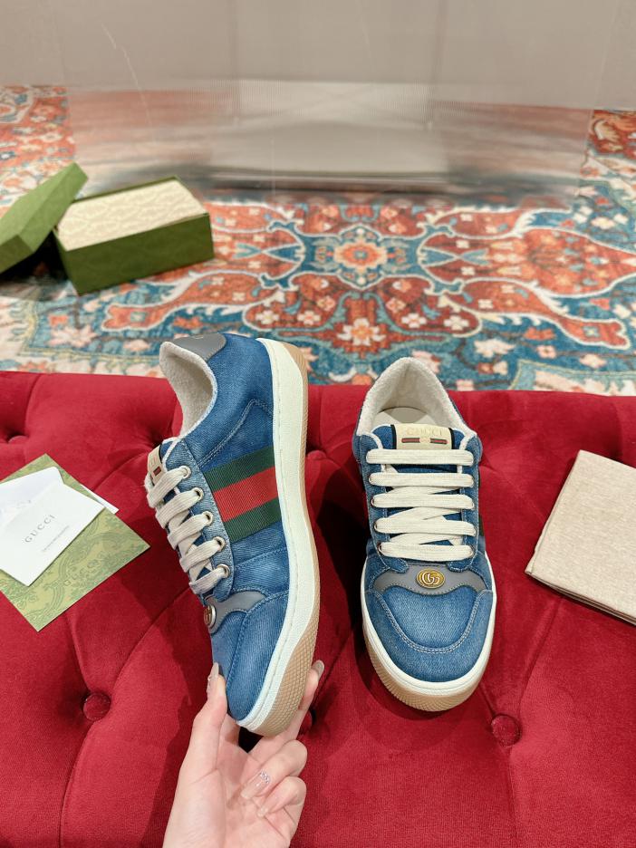 Custom Gucci GG Distressed Sneakers - Image 2