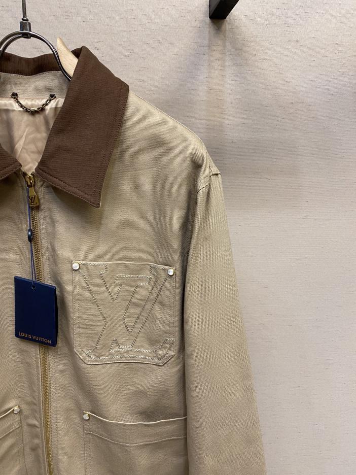 Custom Louis Vuitton Workwear Cotton Canvas Blouson - Image 9