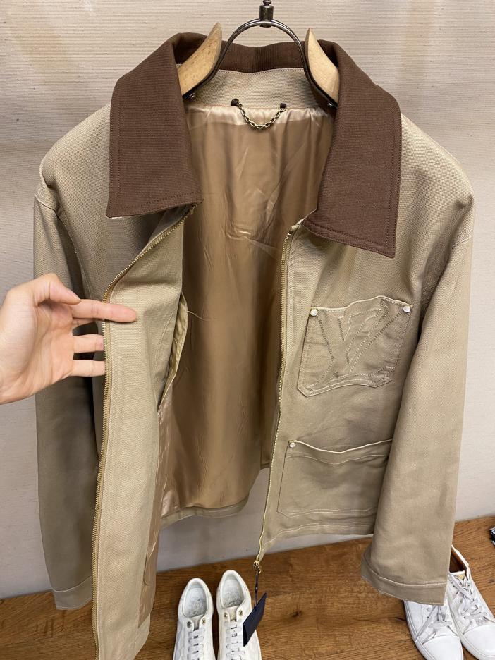 Custom Louis Vuitton Workwear Cotton Canvas Blouson - Image 2