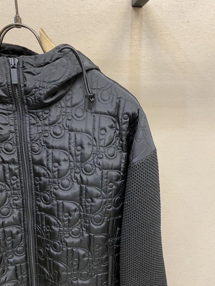 Custom Dior Oblique Hooded Knit Jacket - Image 5