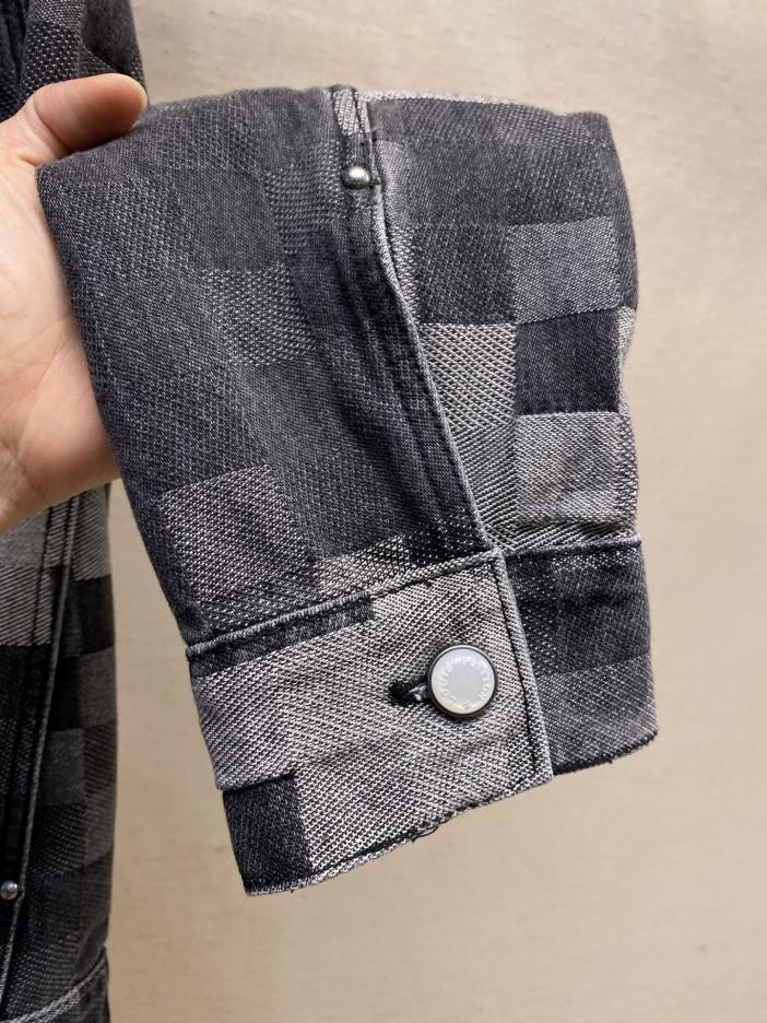 Custom Louis Vuitton 5SS Mosaic Damier Denim Jacket - Image 9