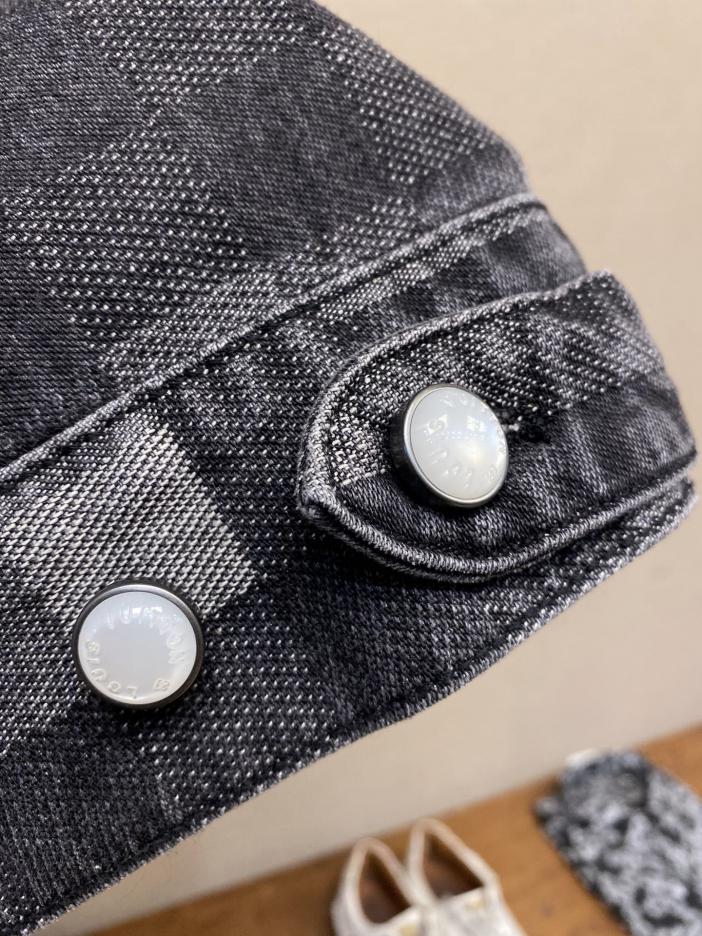 Custom Louis Vuitton 5SS Mosaic Damier Denim Jacket - Image 7