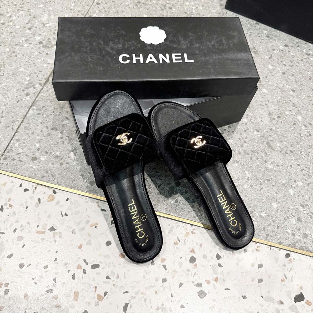 Custom Chanel Flat Comfort Slides - Image 2