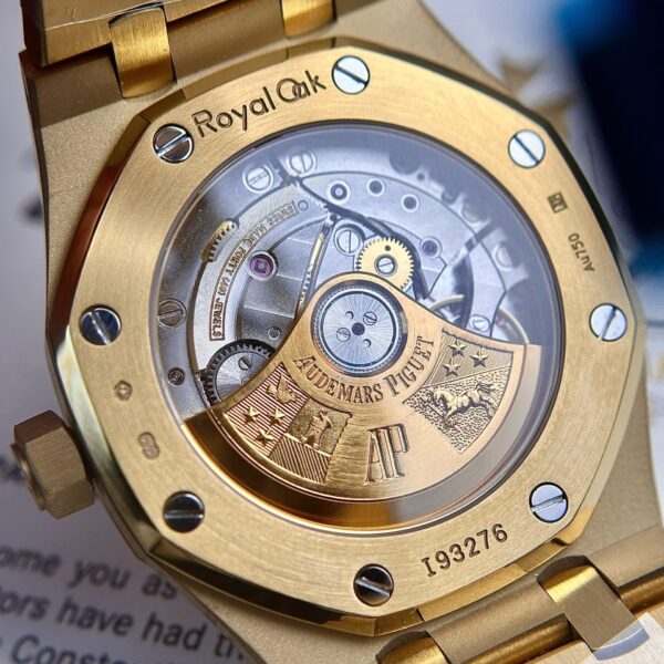 Custom Audemars Piguet Royal Oak 15450SR Yellow Gold White - Swiss AP89 - Image 8