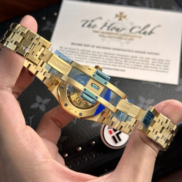 Custom Audemars Piguet Royal Oak 15450SR Yellow Gold White - Swiss AP89 - Image 7