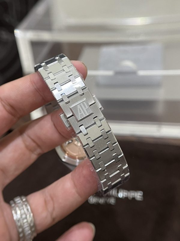 Custom Lady Audemars Piguet Royal Oak 77351ST - Swiss Lady Watch 10 - Image 6