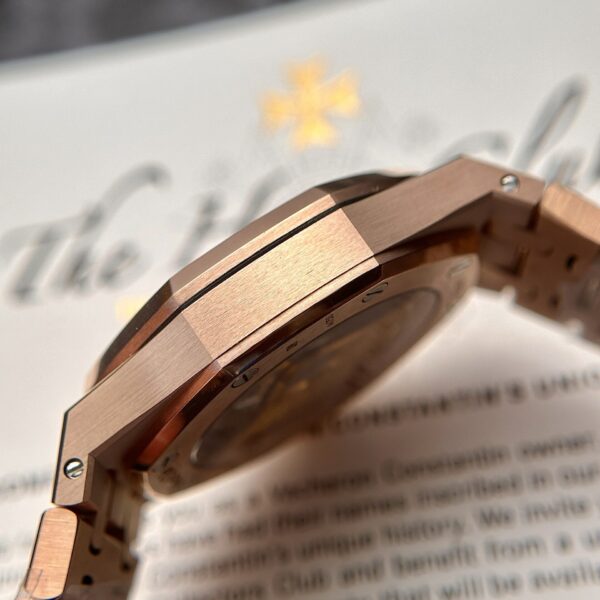 Custom Audemars Piguet Royal Oak 15450ST Rose Gold White - Swiss AP85 - Image 6