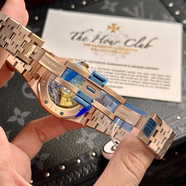 Custom Audemars Piguet Royal Oak 15450ST Rose Gold White - Swiss AP85 - Image 8