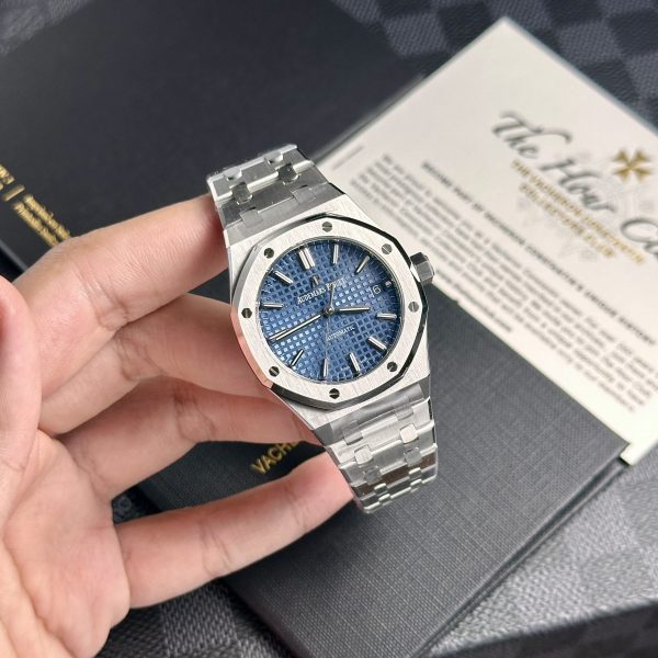 Custom Audemars Piguet Royal Oak 15450ST Blue - Swiss AP83 - Image 2