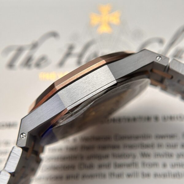 Custom Audemars Piguet Royal Oak 15450SR Demi Gold White - Swiss AP88 - Image 5