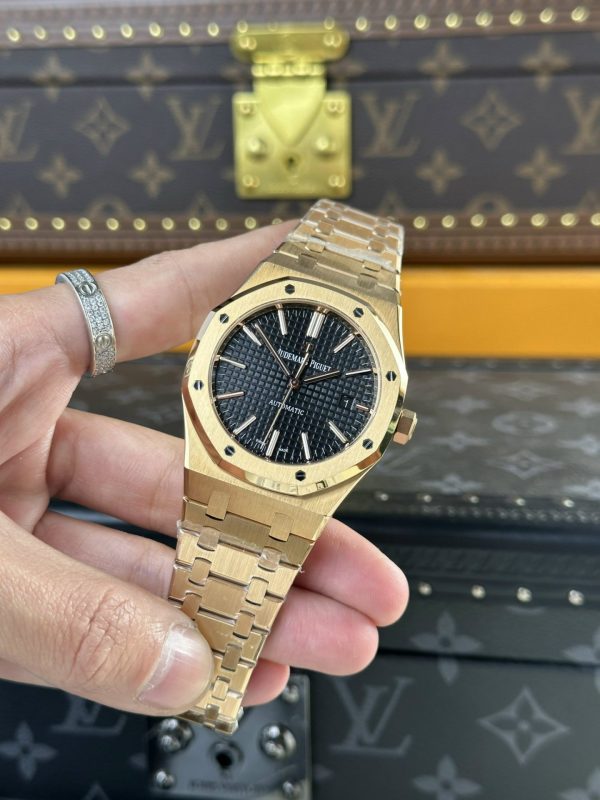 Custom Audemars Piguet Royal Oak 15400ST Gold Black - Swiss AP80 - Image 2