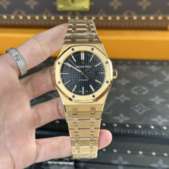 Custom Audemars Piguet Royal Oak 15400ST Gold Black - Swiss AP80