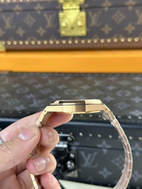 Custom Audemars Piguet Royal Oak 15400ST Gold Black - Swiss AP80 - Image 5