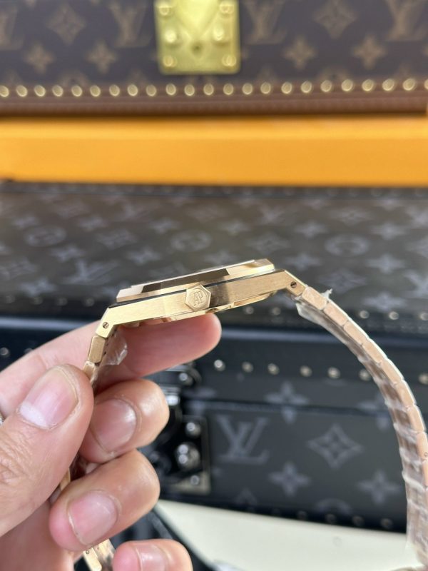 Custom Audemars Piguet Royal Oak 15400ST Gold Black - Swiss AP80 - Image 6