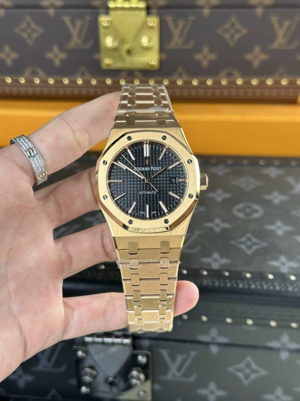 Custom Audemars Piguet Royal Oak 15400ST Gold Black - Swiss AP80