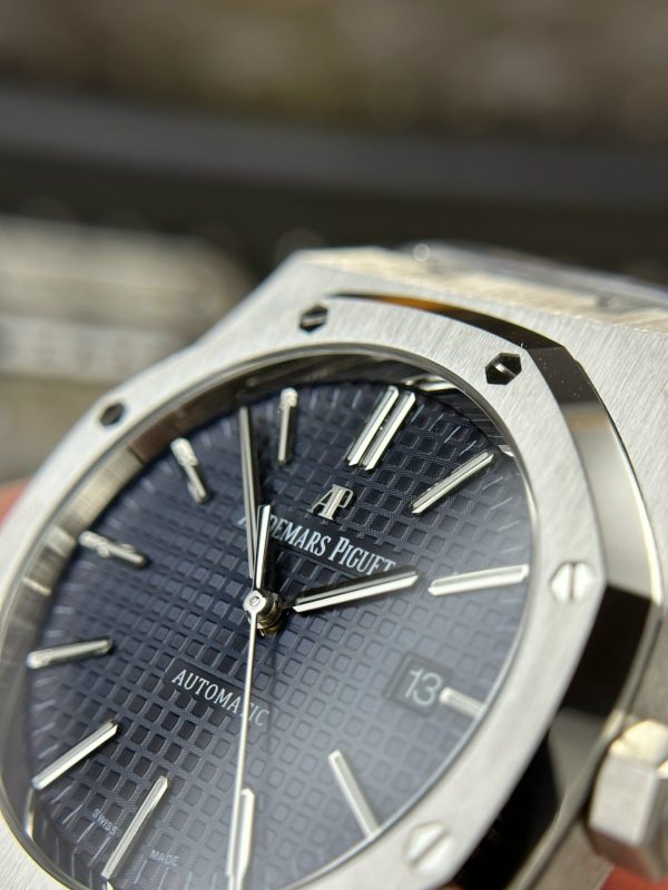 Custom Audemars Piguet Royal Oak 15400ST Navy Blue - Swiss AP78 - Image 3