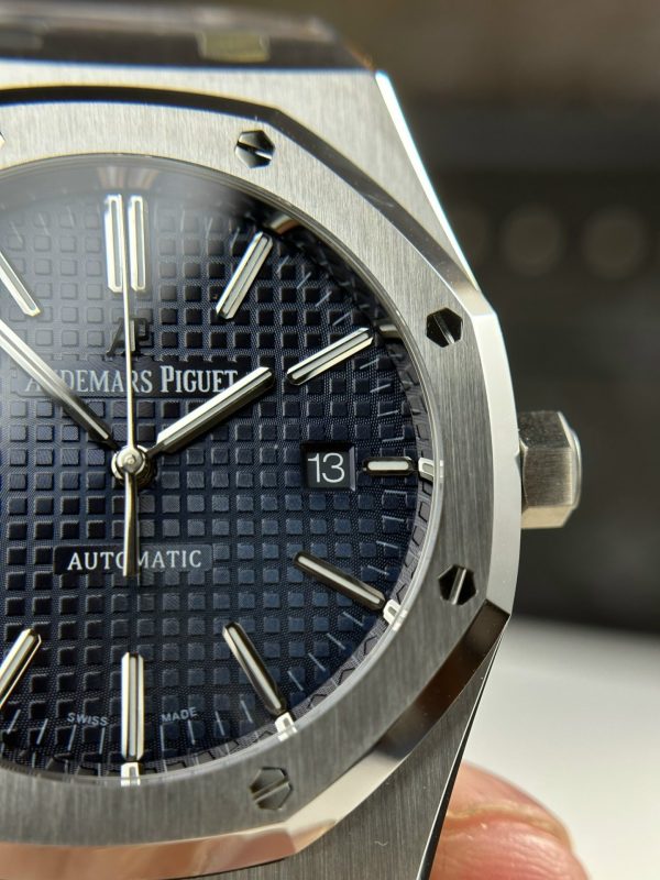 Custom Audemars Piguet Royal Oak 15400ST Navy Blue - Swiss AP78 - Image 4