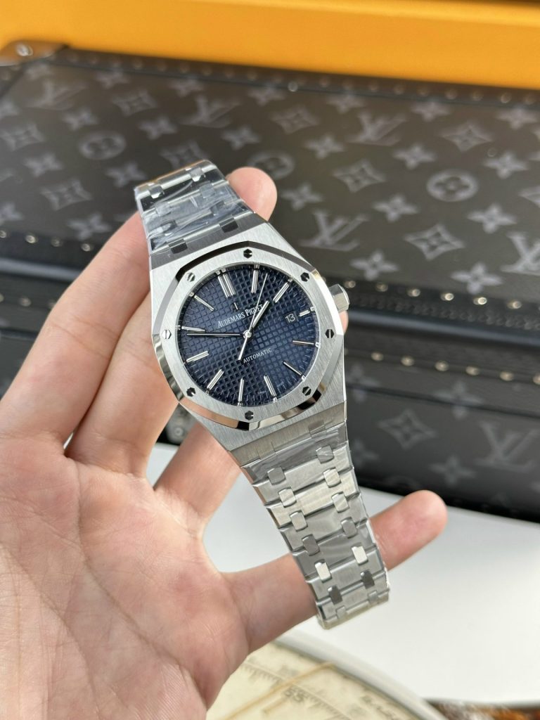 Custom Audemars Piguet Royal Oak 15400ST Navy Blue - Swiss AP78 - Image 2