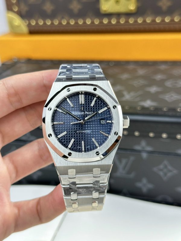 Custom Audemars Piguet Royal Oak 15400ST Navy Blue - Swiss AP78