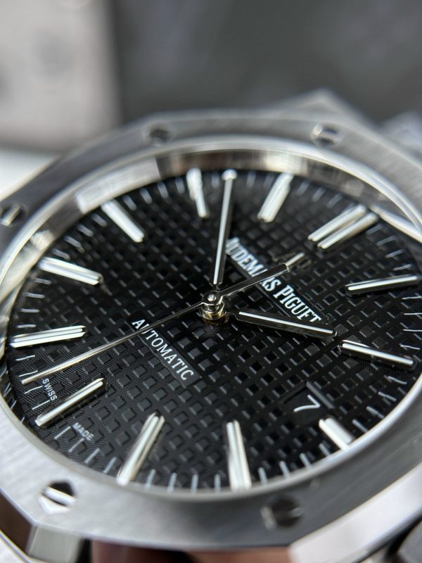 Custom Audemars Piguet Royal Oak 15400ST Black - Swiss AP79 - Image 5