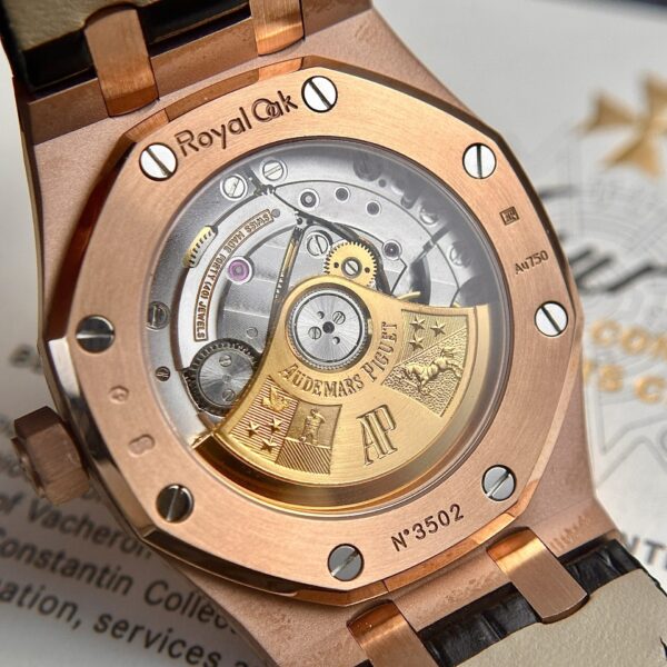 Custom Audemars Piguet Royal Oak 15450SR Rose Gold White - Swiss AP86 - Image 6