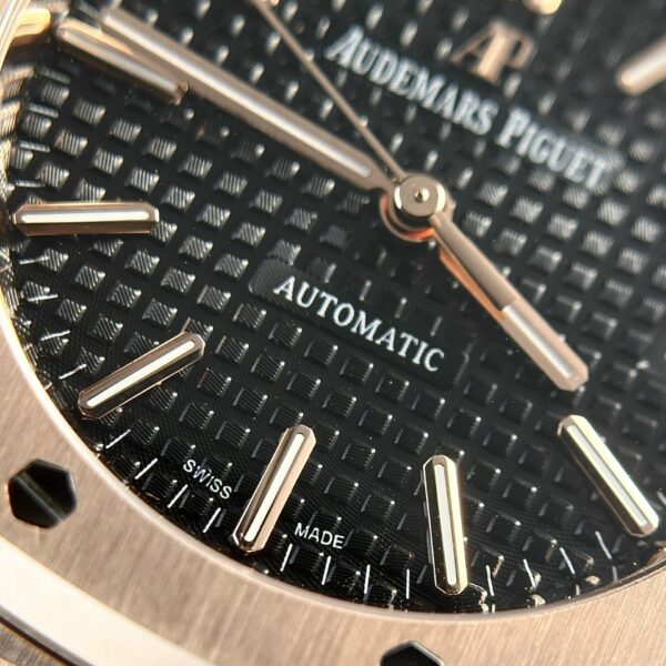 Custom Audemars Piguet Royal Oak 15450SR Rose Gold Black - Swiss AP87 - Image 4