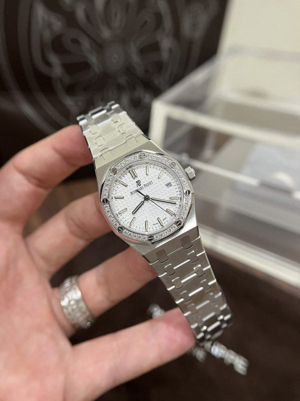 Custom Lady Audemars Piguet Royal Oak 77351ST - Swiss Lady Watch 10 - Image 2